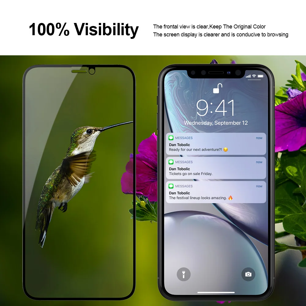 Защитная пленка для экрана iPhone XS Max XR X с антибликовым покрытием из закаленного