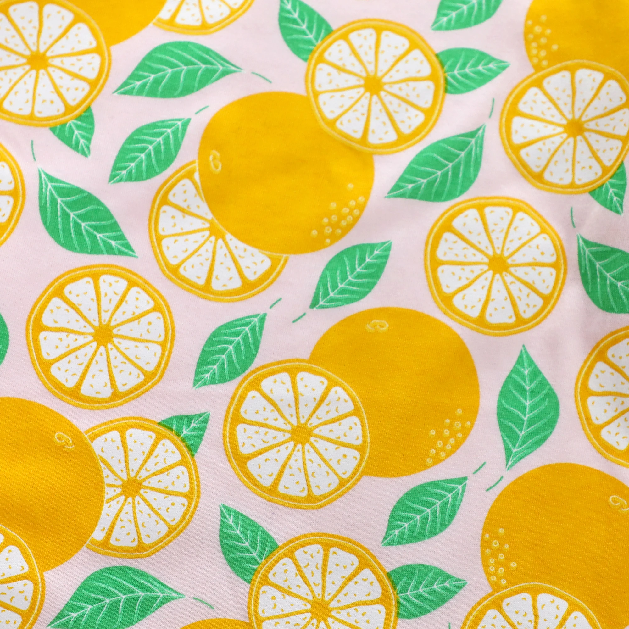 Новинка желтые футболки с принтом лимонного дерева летние топы для девочек