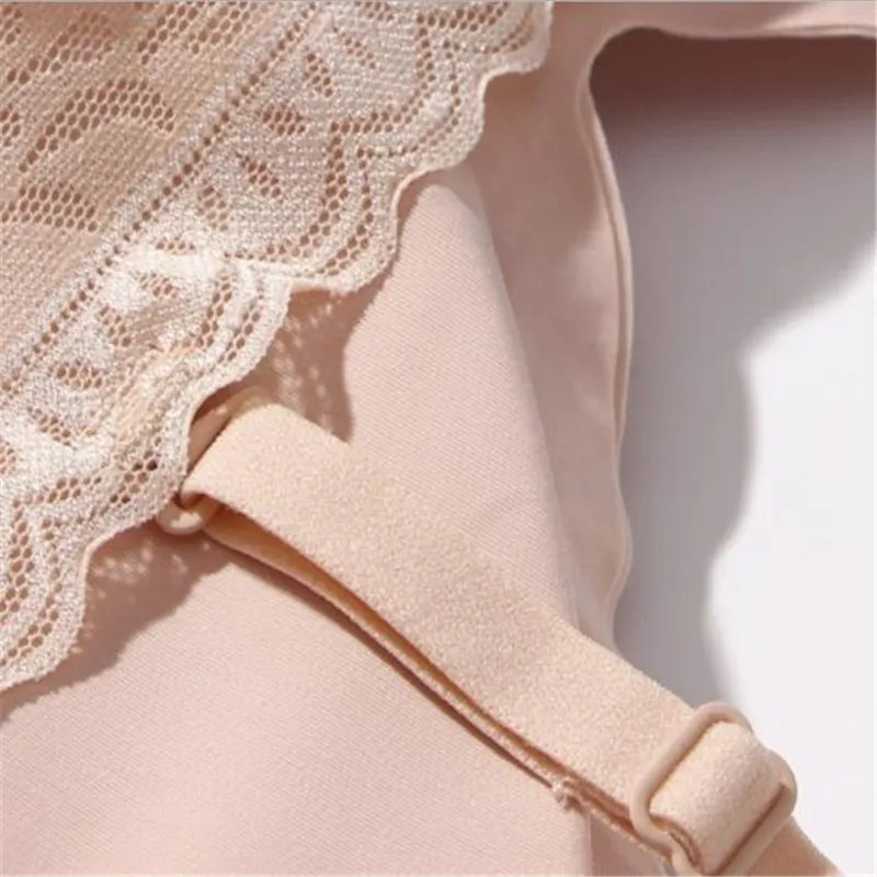 100pcs/ New Fashion Beauty Lace Back Bra Japanese Ice Silk Seamless sleeping Bra