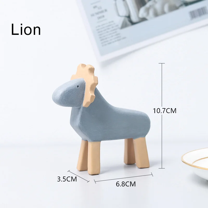 home decoration accessories decor modern ornaments Nordic for living room bedroom office desk rustic Figures Animals kawaii | Дом и сад