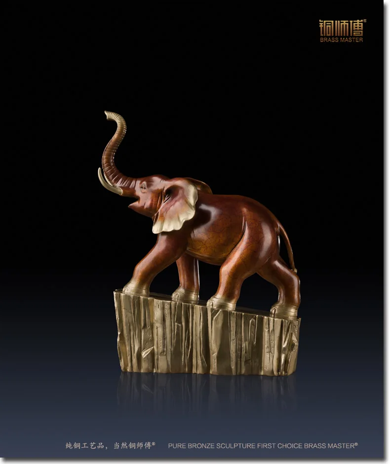 Антикварные украшения из бронзы чистая медь бренд Lucky Elephant украшение для дома