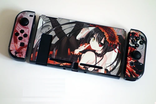 Tokisaki Kurumi Case Защитный чехол Dockable для nintendo Switch с R+ L Joy-Con накладками контроллера - Цвет: Tokisaki Kurumi Case