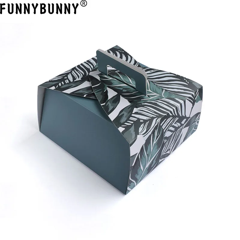 FUNNYBUNNY Складная квадратная цветная коробка для торта выпечки универсальный