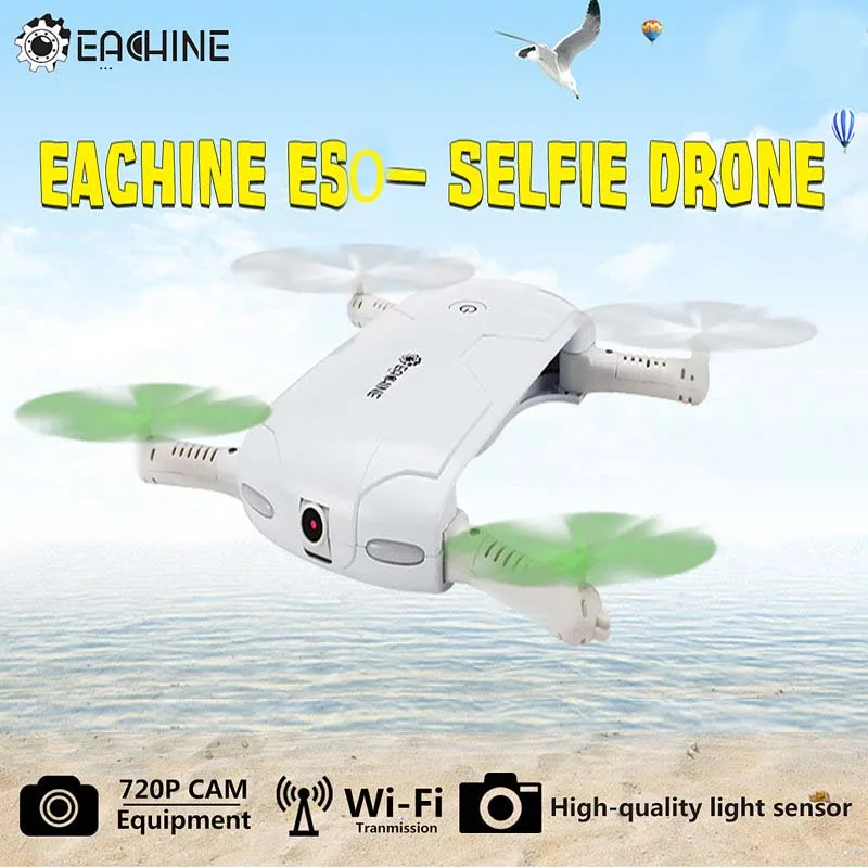 Обновление E50 2MP 720P WI-FI FPV Карманный Дрон для селфи с Красота режим удержания