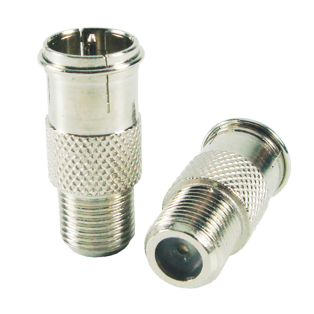 10 шт./лот Pure Cupper STB Quick Plug F type to CATV RF коннектор Female Male коаксиальный разъем|plug connector|plug