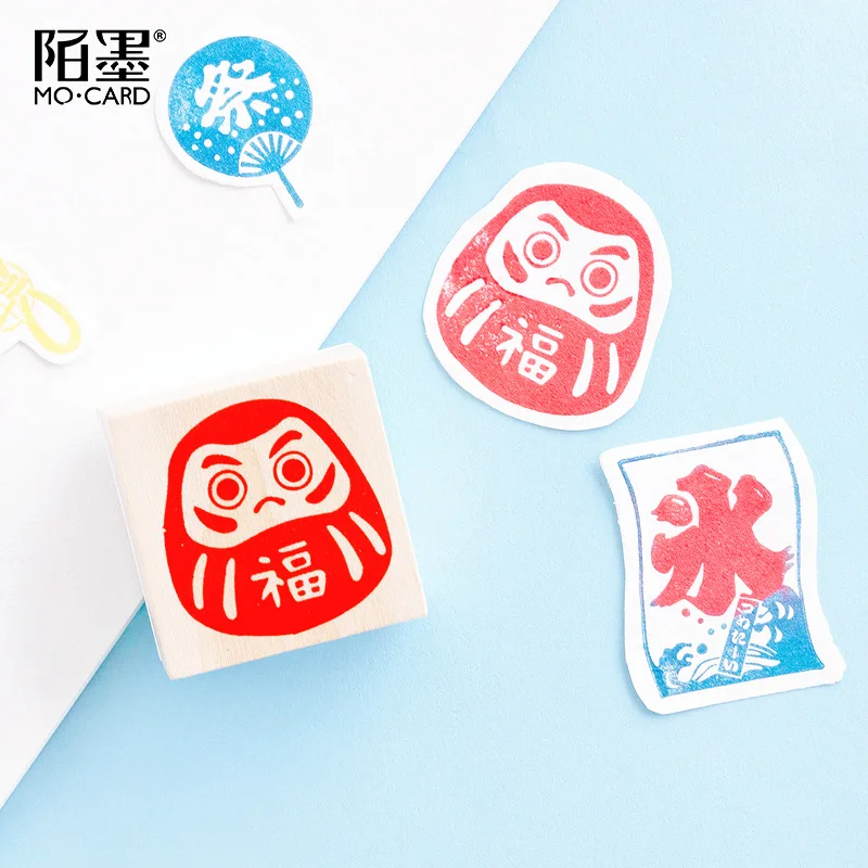 Штамп для скрапбукинга деревянные и резиновые штампы мм в японском стиле|Бейджи