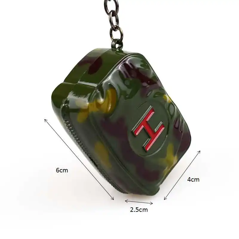 PUBG сумка выживания пакет брелок двери цепи цинковый сплав Playerunknown's боя Косплэй