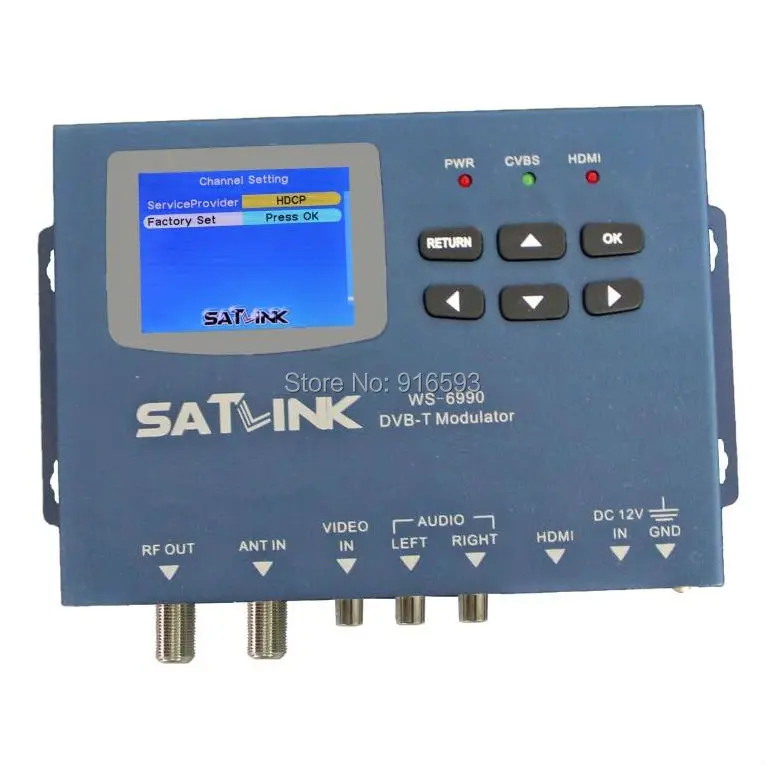 100% Оригинальный модулятор SATLINK Φ 1 Маршрут DVB T/AV/ HDMI|original satlink|satlink ws-6990dvb-t modulator |