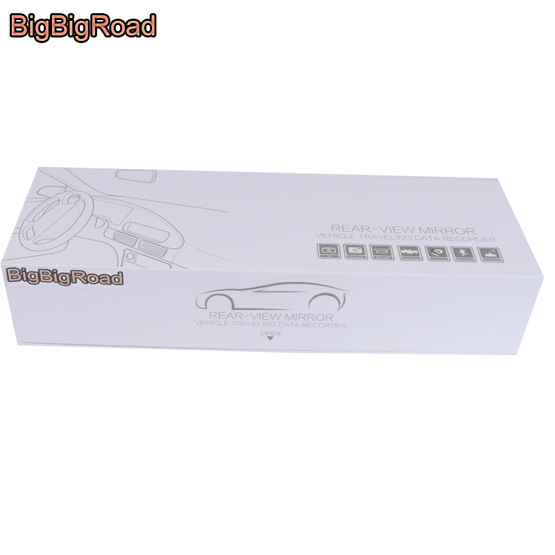 Автомобильный видеорегистратор BigBigRoad сенсорный экран 7 дюймов зеркало заднего