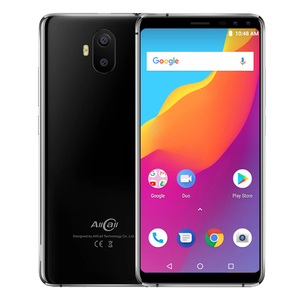 Allcall S1 3g WCDMA 5000 mAh Батарея 16 GB 2 мобильный телефон четыре камеры Android 8 1 MTK6580A 5 дюйма