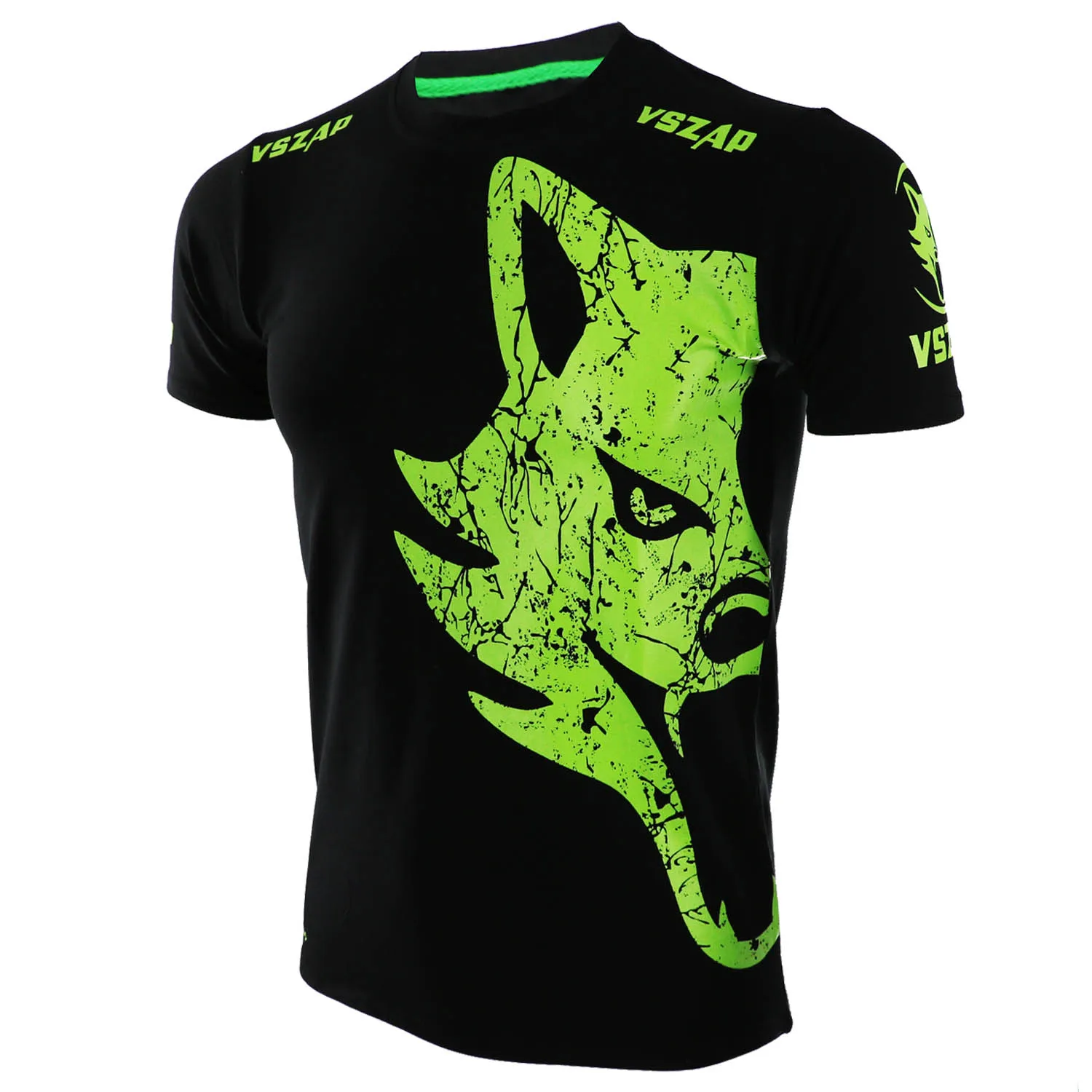 Тренировочная футболка с коротким рукавом MMA Повседневная флуоресцентный