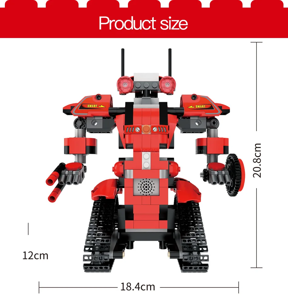 Technic RC пульт дистанционного управления Интеллектуальный робот технология сборки модульный робот DIY Сборные блоки кирпичи игрушки для мальчиков