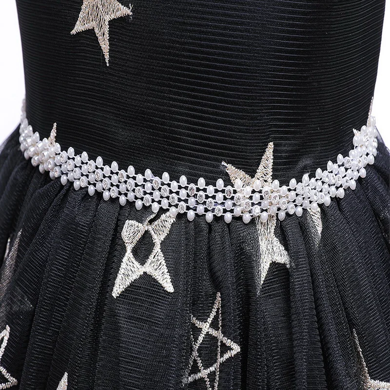 

2019 New Halloween Baby Girl Dress Witch Star Cosplay With Hat Children Costumes Kids Dresses for Girl Baby Clothes 0-8Y E2015