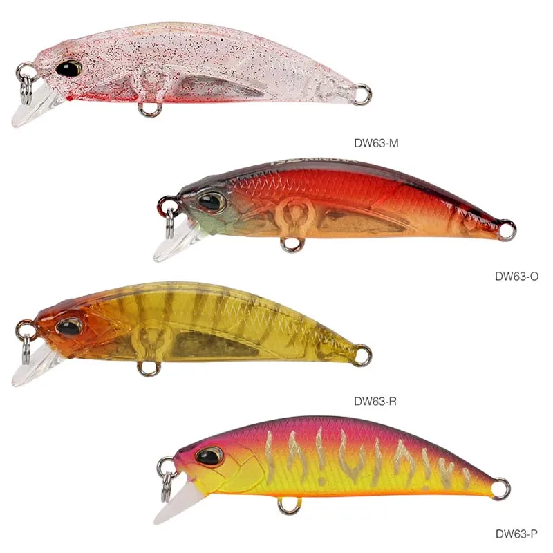 DW63-M-O-R-P TSURINOYA DW63 тонущие приманки Minnow Набор 50 мм 5 г 4 шт. мини Гольян жесткие рыболовные плавающие приманки Искусственные воблеры кренкбейт Peche Leurre - Цвет: DW63-M-O-R-P