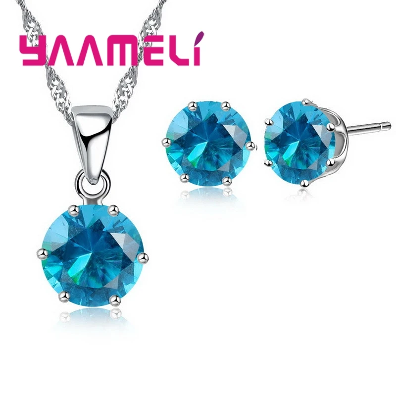 Комплект из колье и серёг серебра 925 пробы | Украшения аксессуары