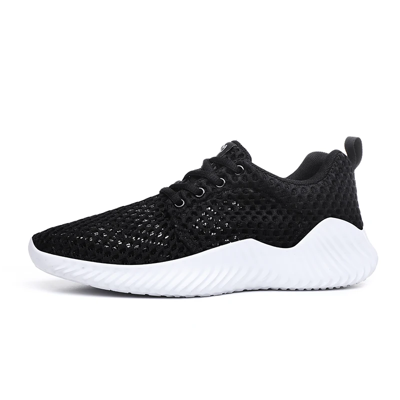 Baideng светильник Серый кроссовки Мужские дышащие Flyknit спортивная обувь для мужчин дешевые летние мужские спортивные туфли zapatillas hombre