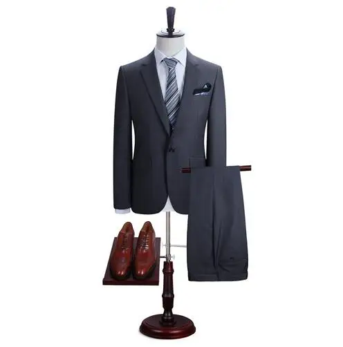 

Royal Blue Men Suits For Wedding Slim Fit Casual One Button Wedding Tuxedos Formal Prom Party Suit (Jacket+pant)