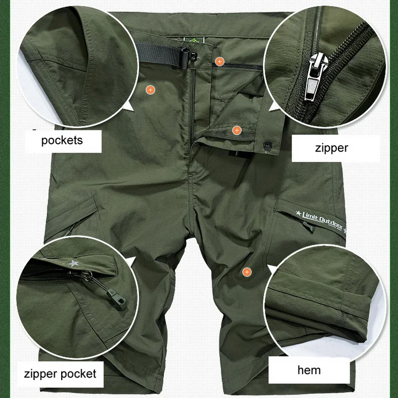 Шорты карго LOMAIYI мужские Воздухопроницаемые быстросохнущие короткие штаны