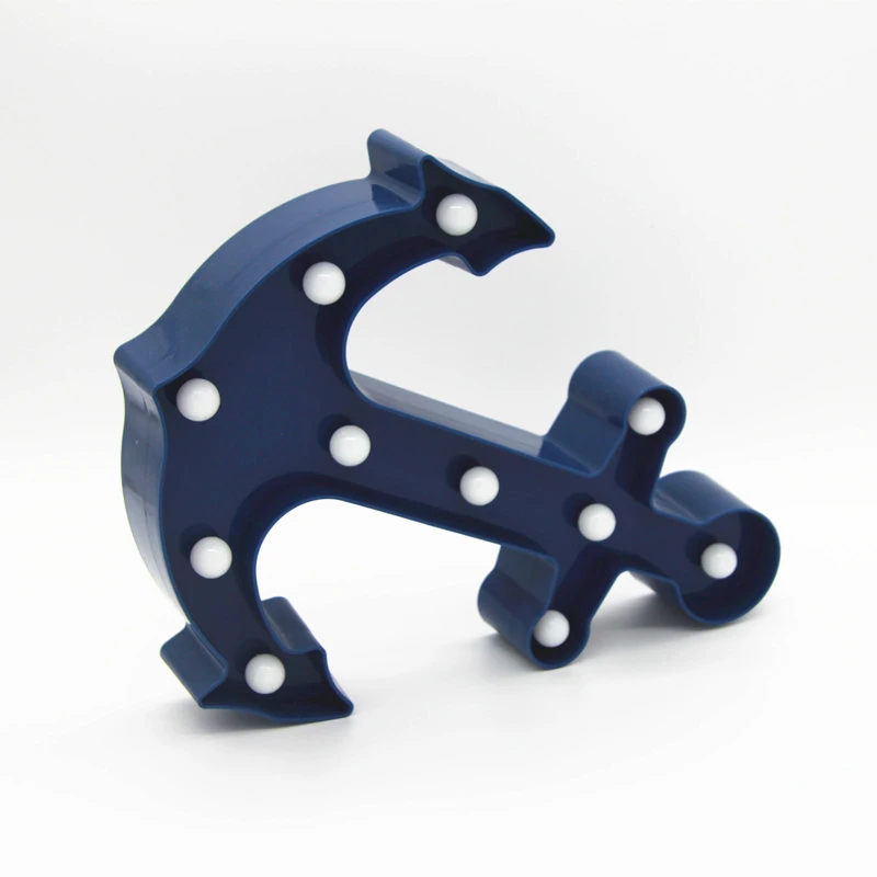 Темно синий красный средиземноморский якорь для лодки 11 светодиодный винтажный