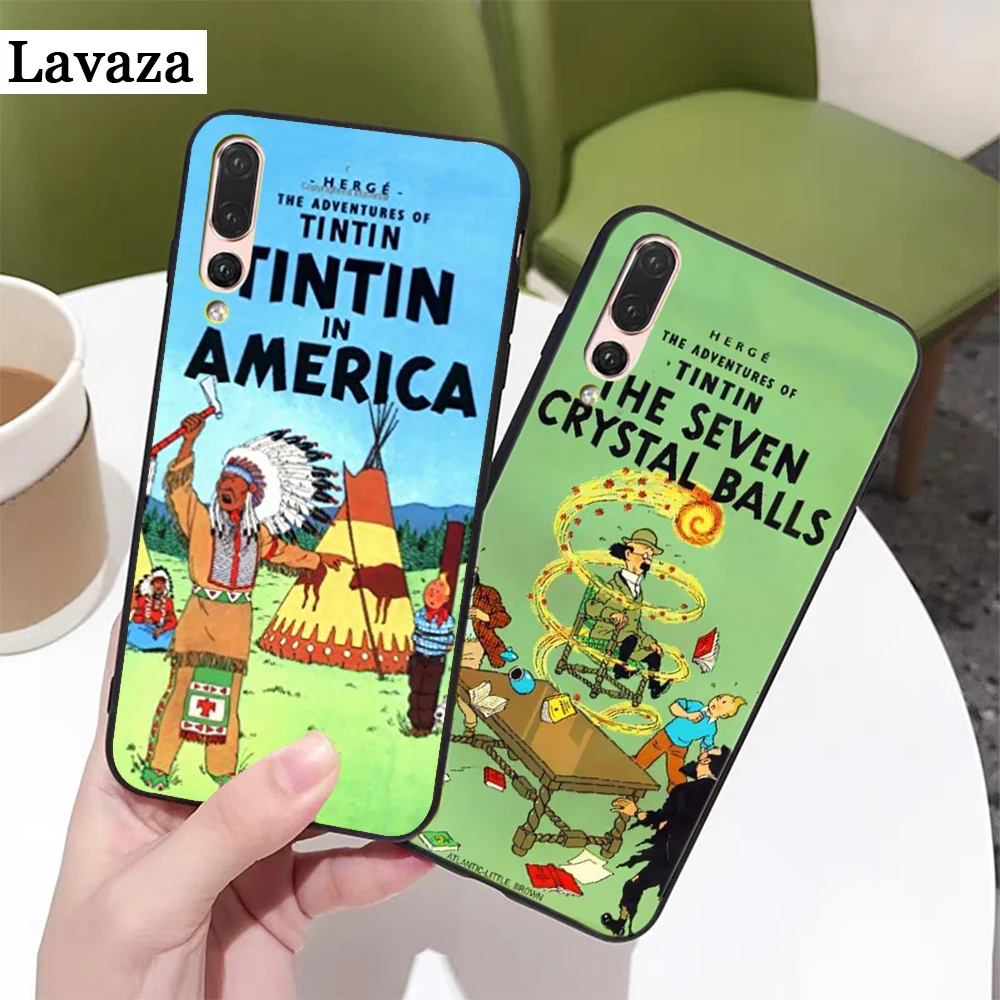 Разноцветный силиконовый чехол Adventures of Tintin для Huawei P8 Lite 2015 2017 P9 2016 Mimi P10 P20 Pro P Smart Z