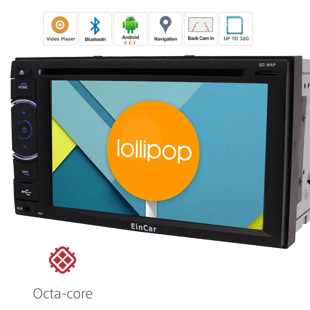 Android 5 1 радио и GPS для автомобиля Bluetooth 6 2 &quotСенсорный Стерео мультимедийный плеер