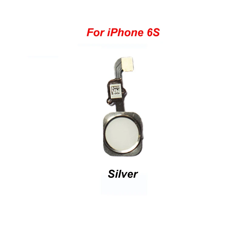 For iPhone 6S silver YKaiserin для iPhone 5S, 6, 6 S, 6 Plus, 6 S Plus, кнопка «домой», датчик отпечатков пальцев, сенсорный ID, гибкий кабель, лента, запасные части, кнопка, ключ - Цвет: For iPhone 6S silver