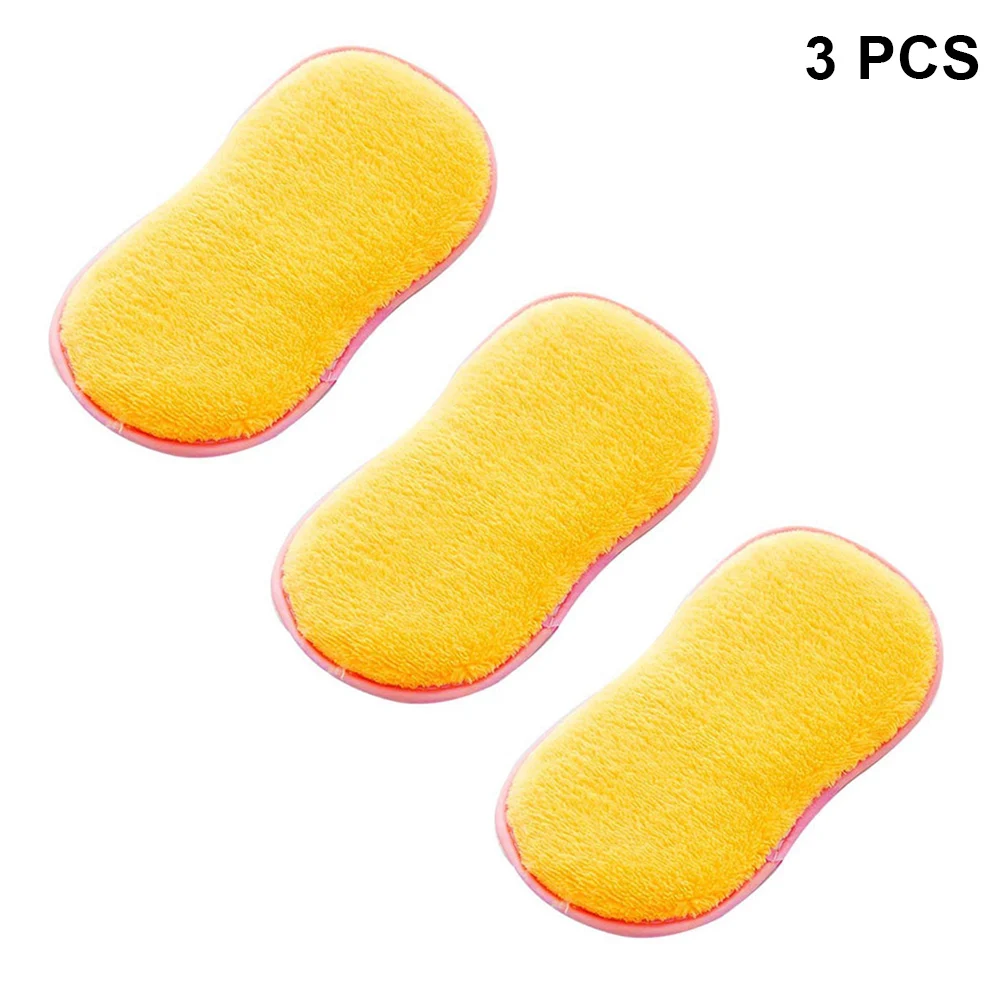 Новинка 3 шт. уборка на кухне прокладки двухсторонние антибактериальные губки