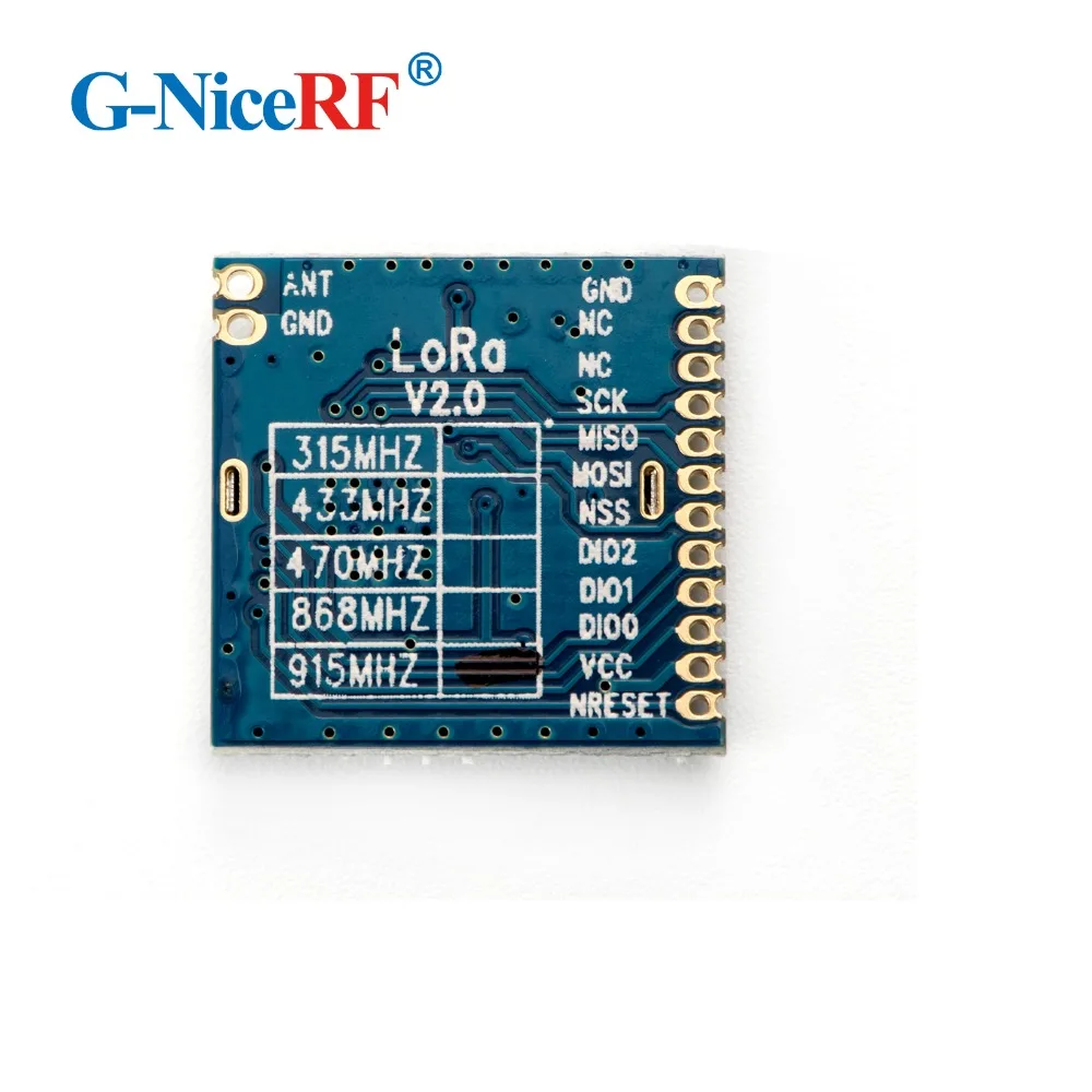 2 шт. LoRa1276 100 мВт 915 МГц SX1276 4 км~ 6 км SPI FSK Беспроводной RF модуль | FCC Сертифицированный Lora модуль
