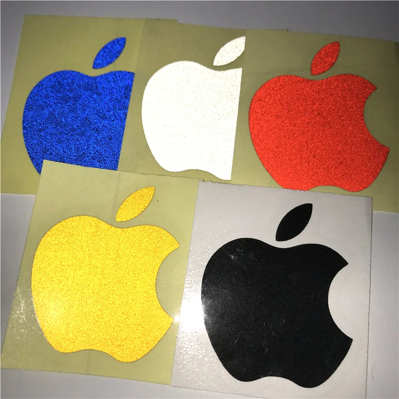 Шесть цветов Apple логотип высокое качество Наклейки для Audi BMW Mercedes автомобиля vw