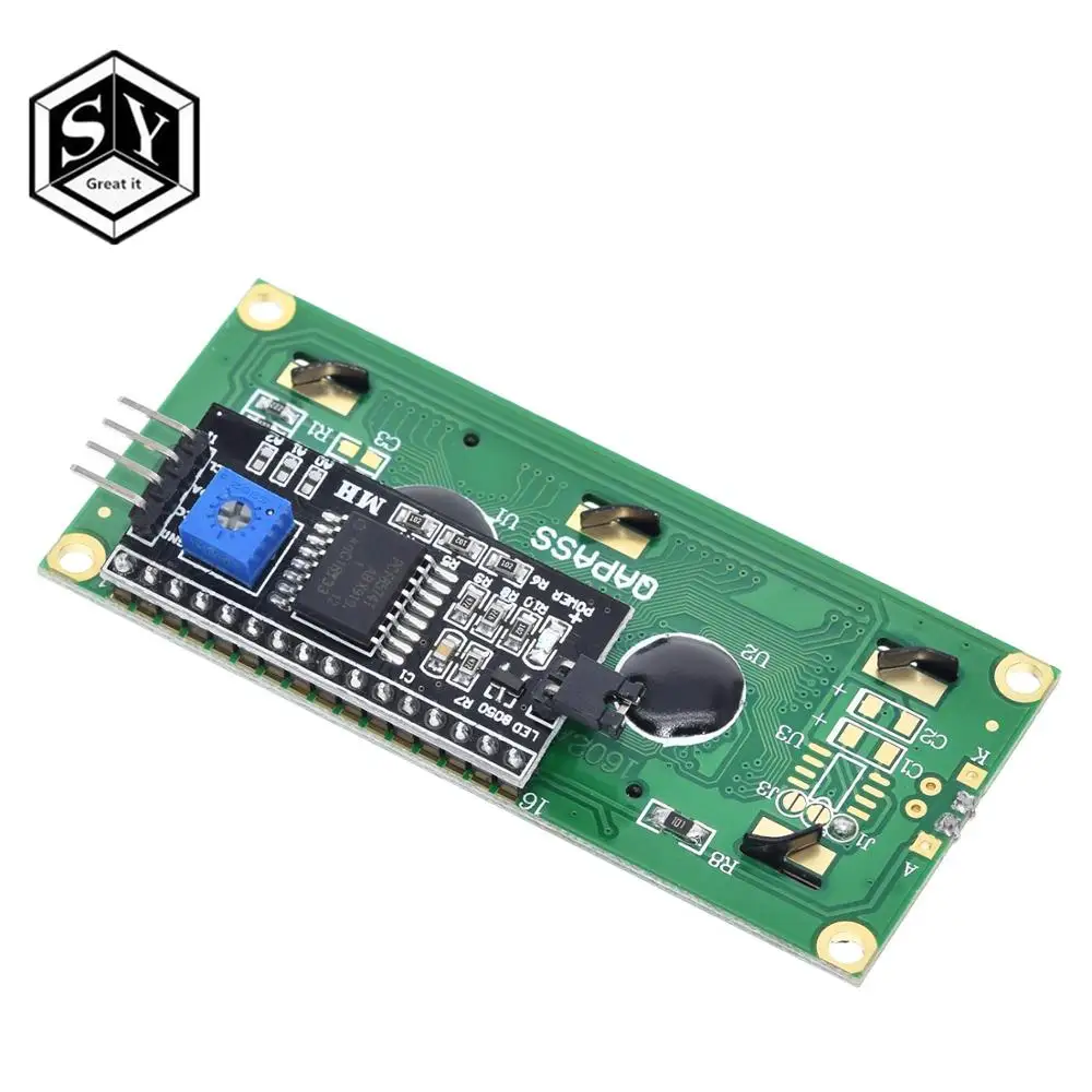 ЖК-дисплей GREAT IT lcd 1602+ ЖК-модуль 1602, синий/зеленый экран PCF8574 IIC/igc lcd 1602