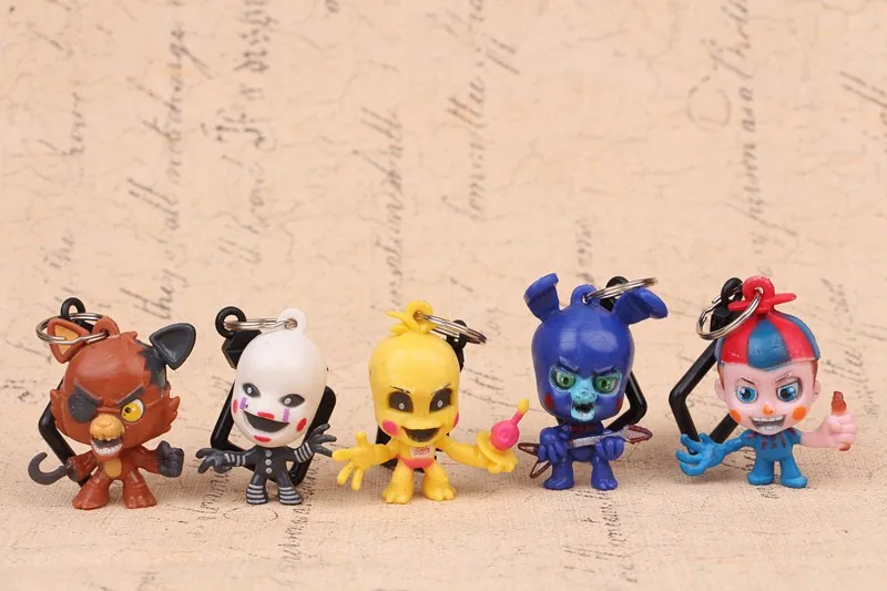 10pcs/lot Keychain Juguetes 4 Foxy Chica Bonnie Action Toy Figures Dolls | Игрушки и хобби
