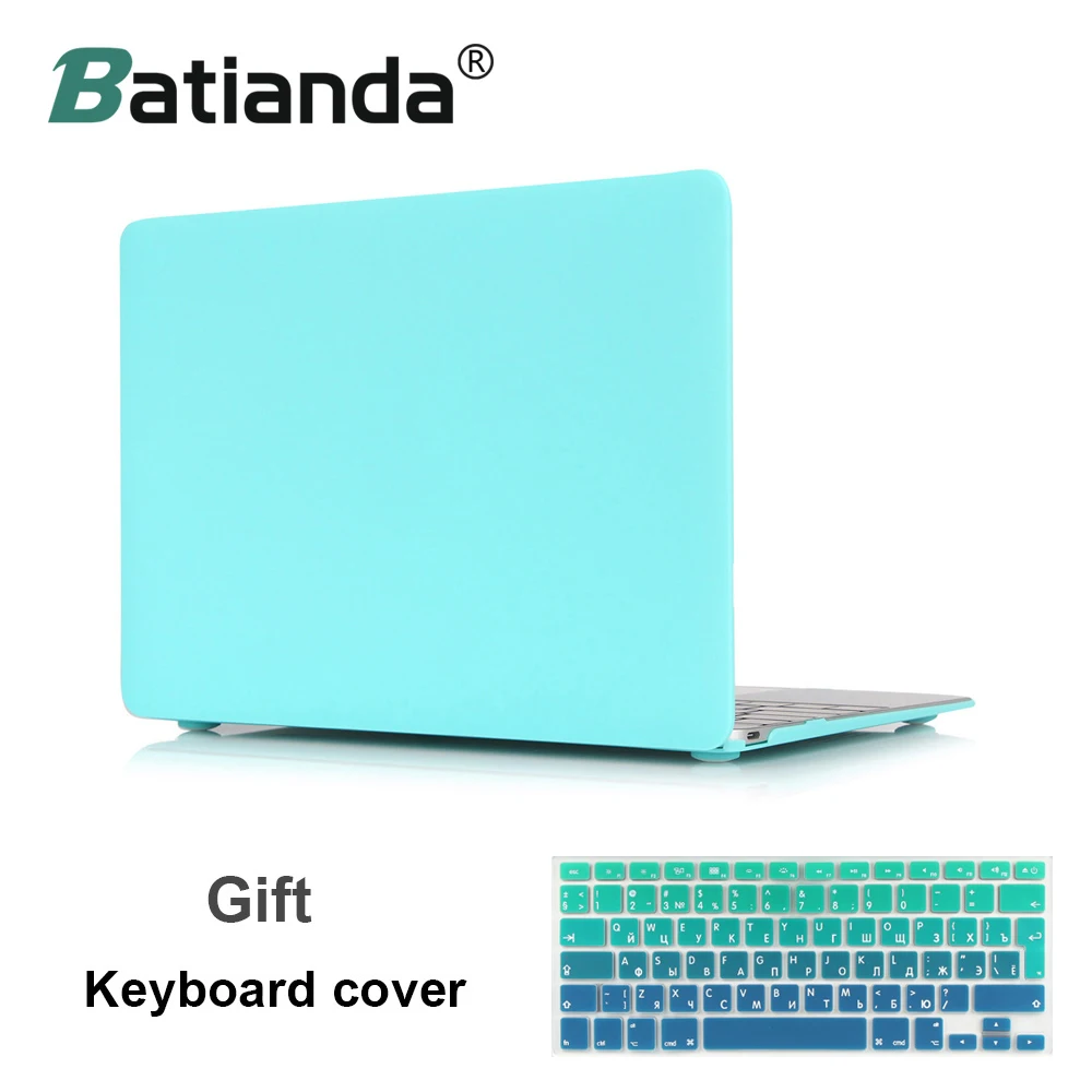 

Matte Sleeve Case For MacBook Air 13.3 Pro 13 15 Retina A1706 A1707 Free Gift Gradient EU/UK ES RU US English Keyboard Protector