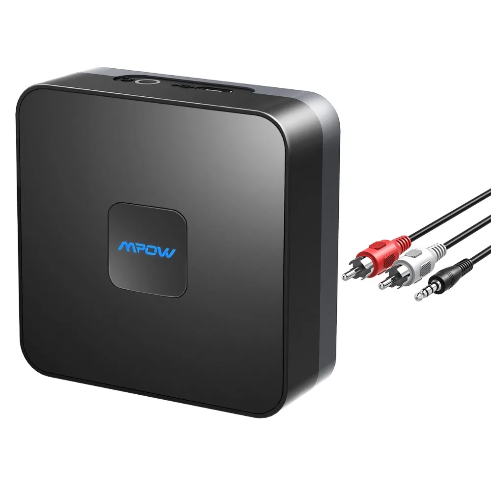 Mpow Bluetooth 4,1 приемник беспроводной аудио адаптер с высококачественным стереозвуком и встроенным аккумулятором Bluetooth музыкальный приемник
