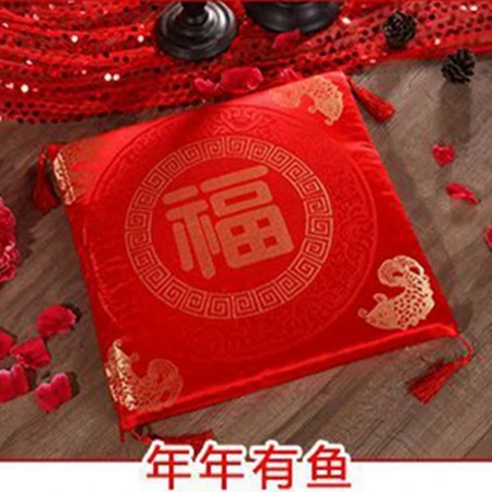 Cushion Китайская Красная подушка на спинку сиденья, год, День Святого Валентина, свадебные подарки, домашний декор, диван, мягкая подушка на коленях - Цвет: Cushion