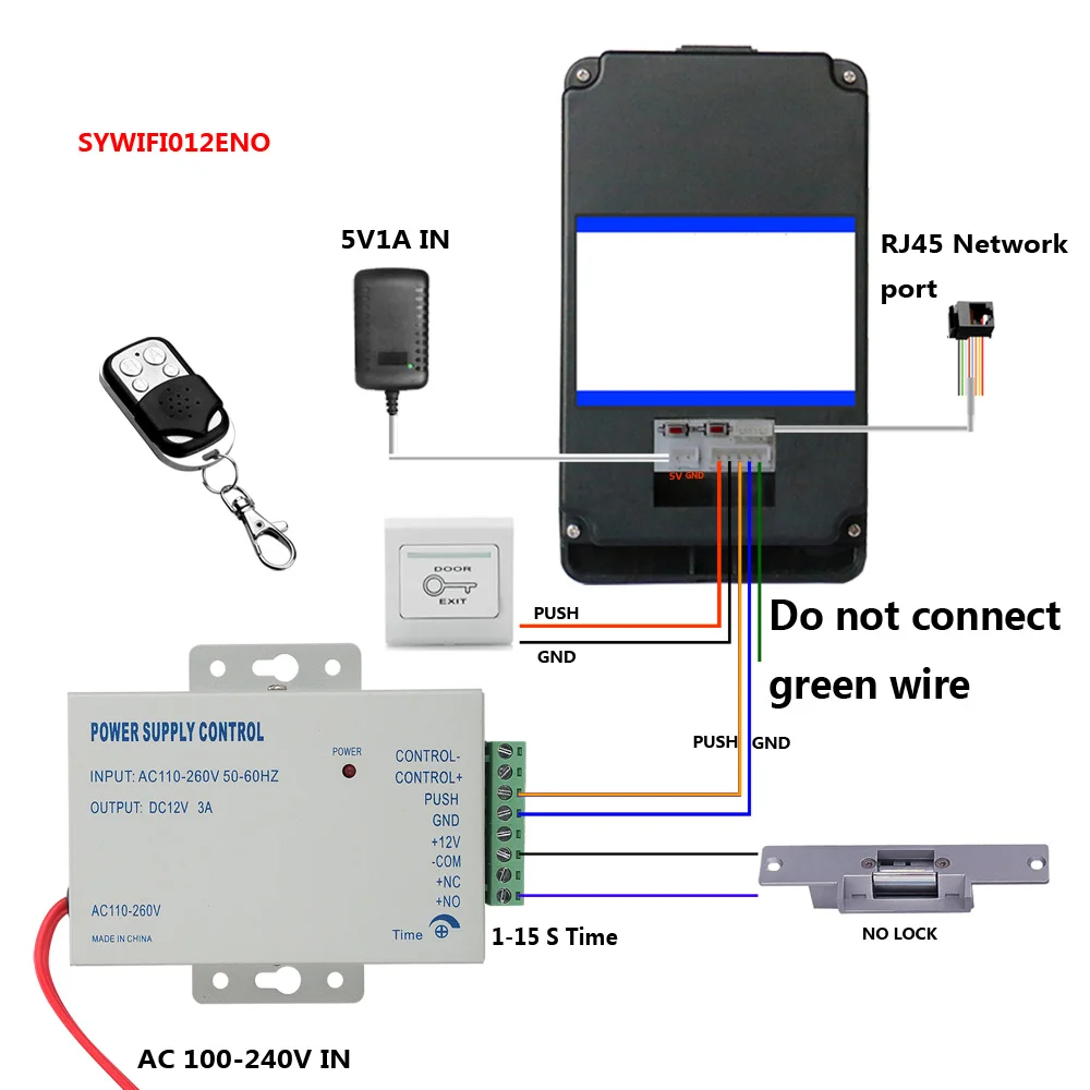MAOTEWANG Беспроводной Wi-Fi RFID пароль видео телефон домофон+ система контроля доступа+ без электрической ударной двери