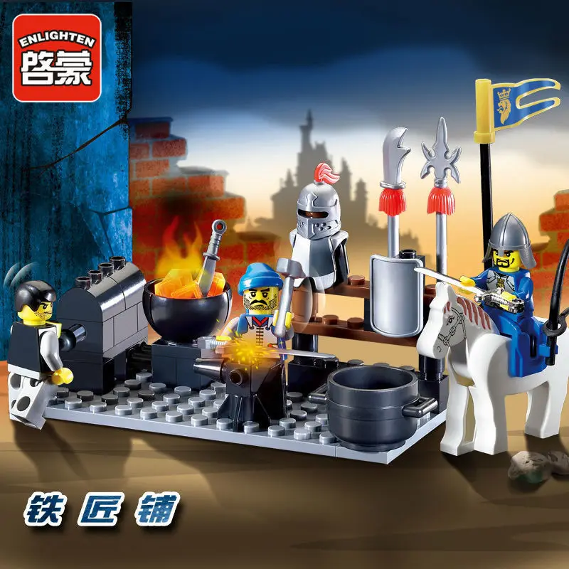 Просвещения Кузница подходит для всех бренда Building Block куклу свободные Кирпич