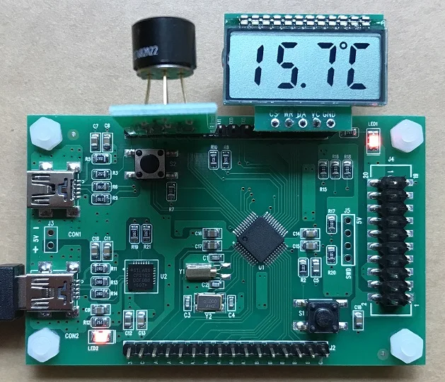 Макетная плата MLX90614ESF-BCC инфракрасного датчика температуры для STM32F103C8T6 |