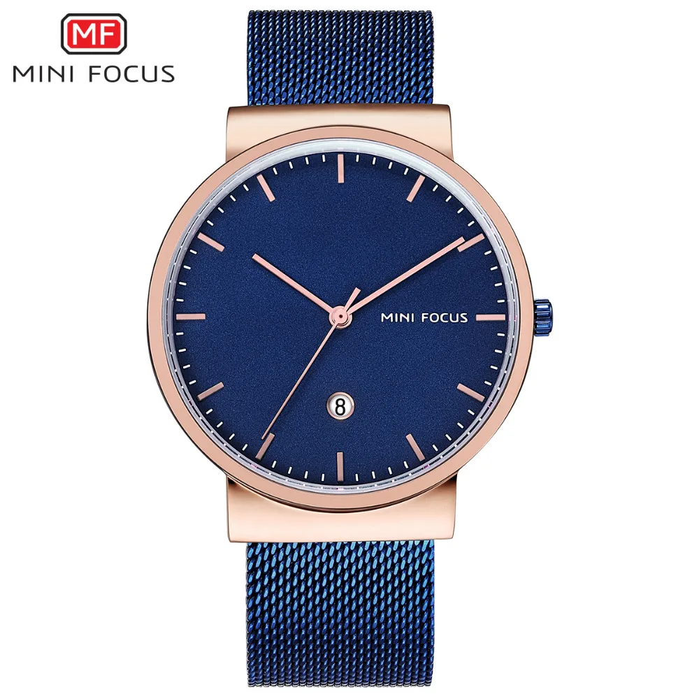 

MINIFOCUS Mens Watches Top Brand Luxury Stainless Steel Strap Quartz Watch New 2018 Fashion Casual Clock Relogio Masculino saat