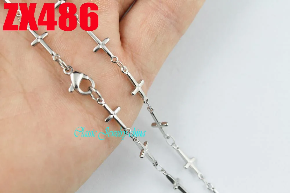 Тонкое ожерелье из нержавеющей стали 6 мм религиозное для женщин и мужчин модные