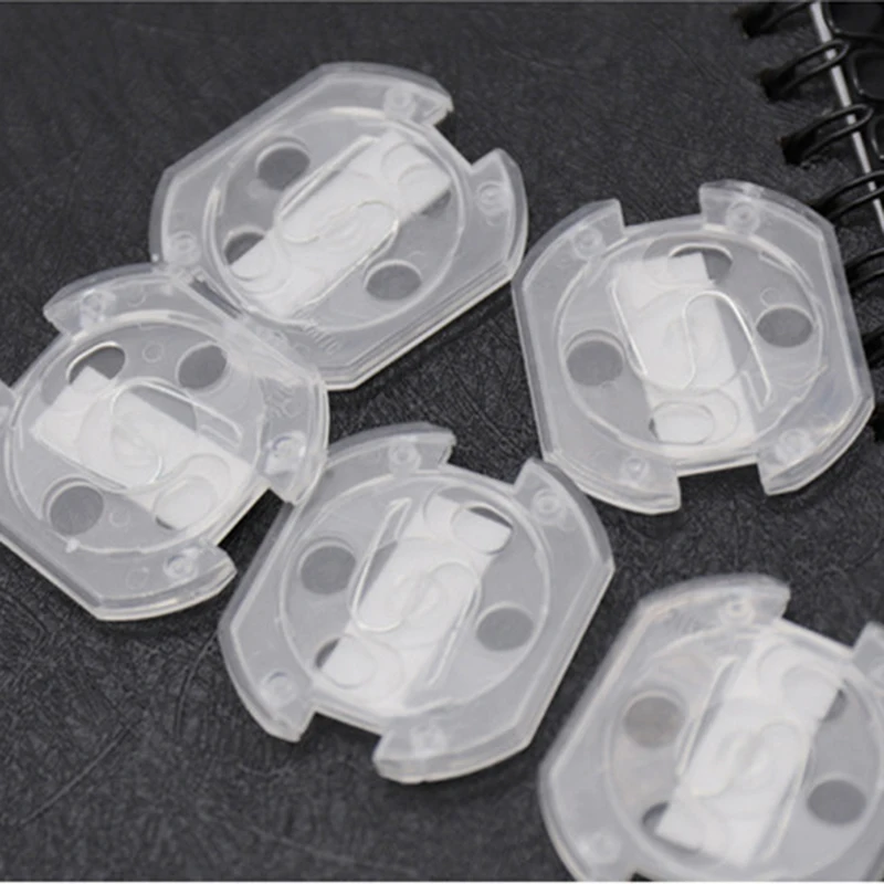 

Baby Safety 10Pcs/pack 2 Hole Round Rotate Cover European Standard Children Against Electric Protection Socket Plastic Security