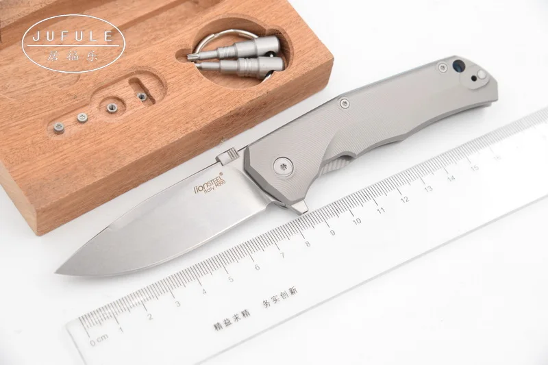 JUFULE Steellion Тре M390 углеродное волокно титановый шариковый подшипник Тактический