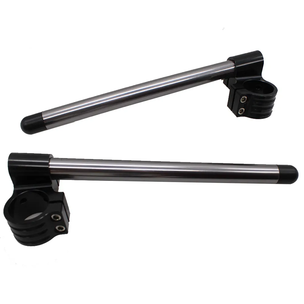Серый 7/8 &quotмотоцикл Handbar Райзер Клип Ons Clipon Fork Рули Ручка Бар 31 33 35 36 37 41 43 45 46 48 50 51 52