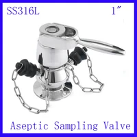 new 1 ss316l stainless steel medium pressure clamp aseptic sampling valve with pull handle standard