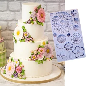 Форма для цветов бабочки, инструменты для украшения тортов из мастики силиконовые формы для рукоделия, инструменты для выпечки шоколада, форма для торта, мастики