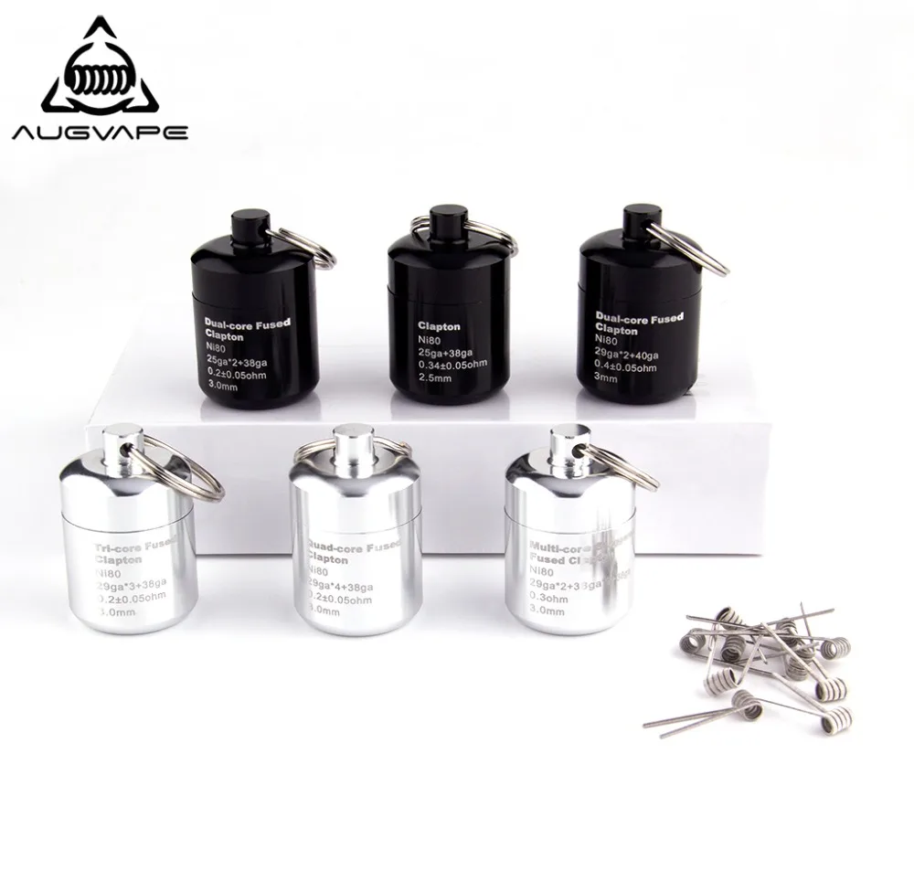Augvape Ni80 многоядерный шахматный плавленый Clapton нагревательный провод катушки для электронной сигареты RDA RTA распылитель Vape Prebuit катушка