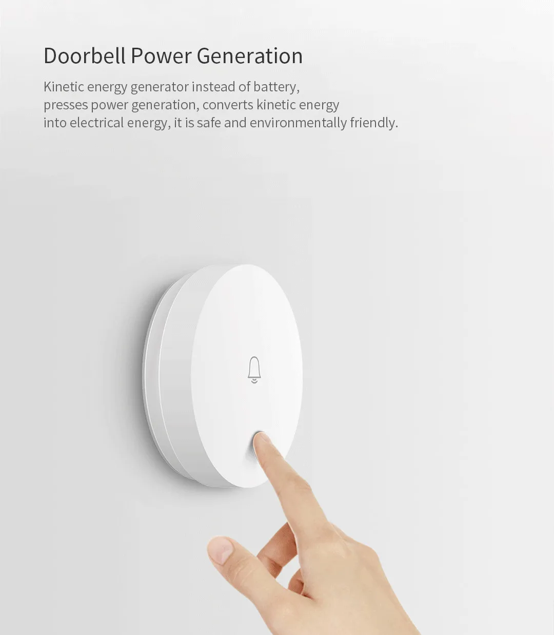 Беспроводной дверной звонок Xiaomi Mijia Linptech Wi-Fi с функцией интеллектуального управления памятью от Mijia 110-240 В переменного тока