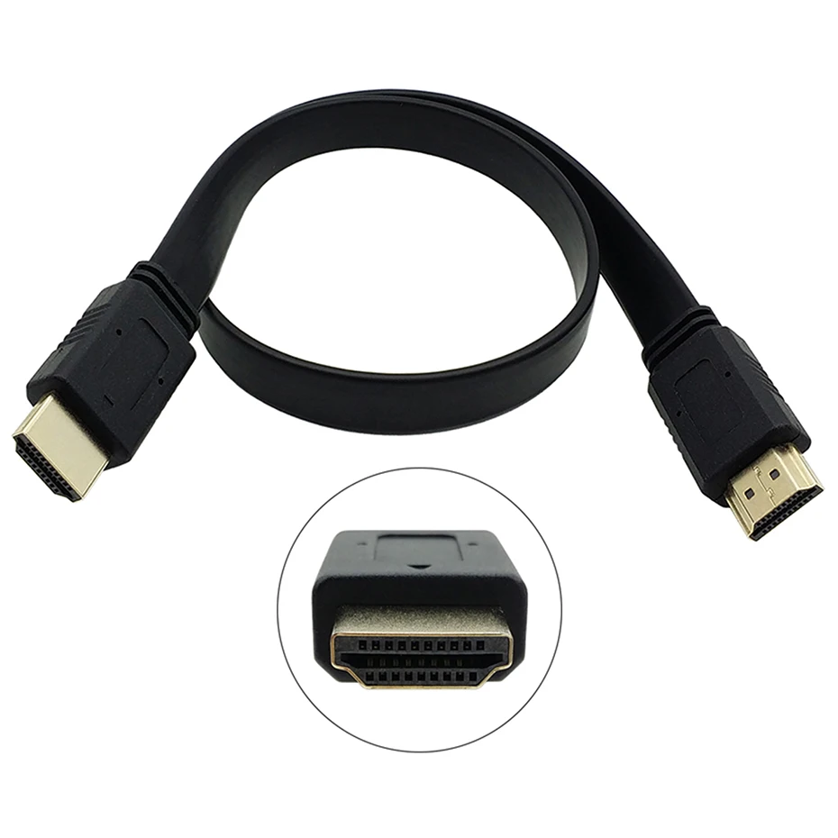Кабель HDMI кабель 1 4 адаптер плоским линии 1080 p 3D для Apple ТВ nintendo переключатель ЖК
