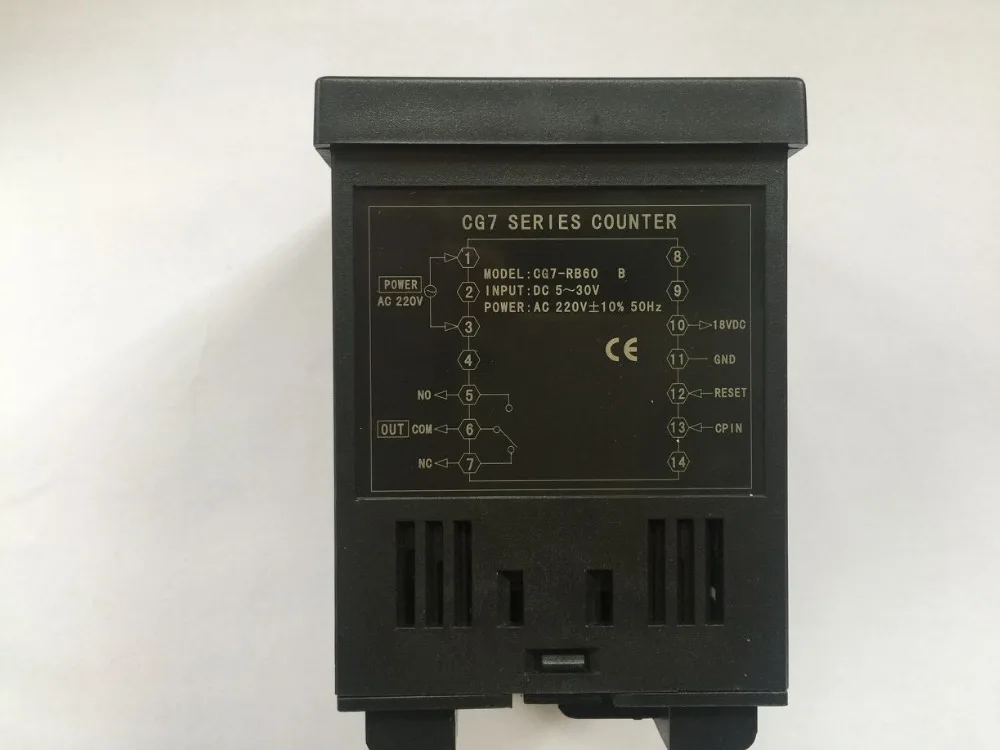 CG7-RB60 цифровой couters Многофункциональный счетчик 6-значный цифровой счетчик релейный выход