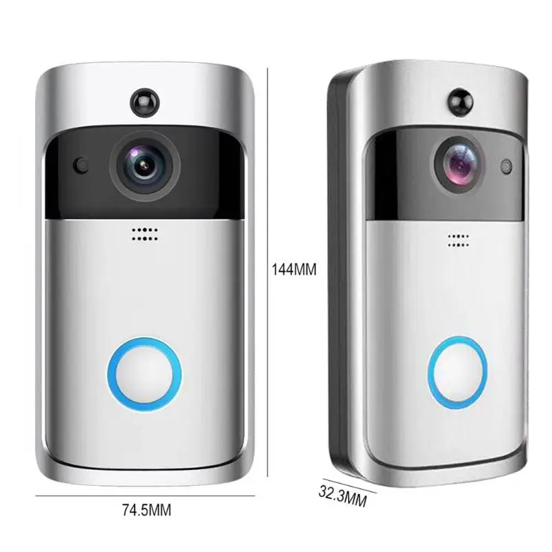 Умный беспроводной дверной звонок с Wi Fi 2 сторонний разговор камера 720P