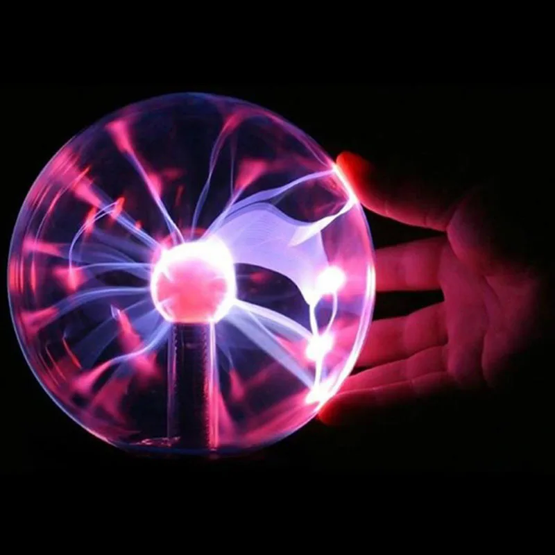 

USB Plug Plasma Ball 8 Inches Novelty Lighting Glass Plasma Bulb Ball Lamp Magic Sphere Light Electric Items Gift